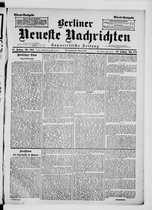 Berliner neueste Nachrichten vom 15.04.1897