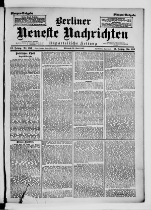 Berliner Neueste Nachrichten vom 21.04.1897