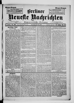 Berliner Neueste Nachrichten on Apr 22, 1897