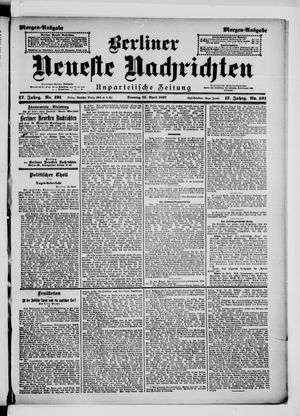 Berliner neueste Nachrichten vom 25.04.1897