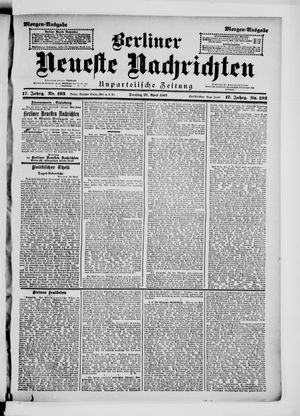 Berliner neueste Nachrichten vom 27.04.1897