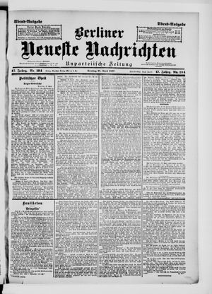 Berliner Neueste Nachrichten on Apr 27, 1897