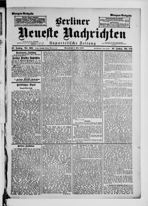 Berliner neueste Nachrichten on May 1, 1897