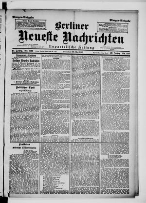 Berliner Neueste Nachrichten vom 22.05.1897