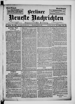 Berliner Neueste Nachrichten vom 22.05.1897
