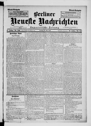 Berliner Neueste Nachrichten vom 25.05.1897