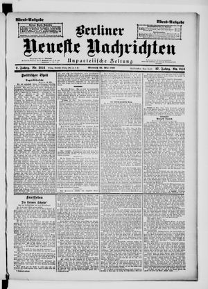 Berliner Neueste Nachrichten vom 26.05.1897