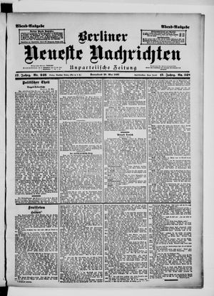 Berliner Neueste Nachrichten vom 29.05.1897