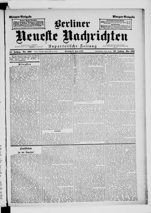 Berliner Neueste Nachrichten vom 06.06.1897