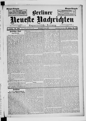 Berliner Neueste Nachrichten vom 09.06.1897