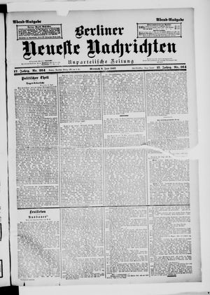 Berliner Neueste Nachrichten vom 09.06.1897
