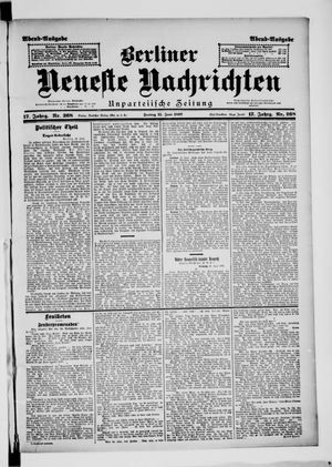 Berliner Neueste Nachrichten vom 11.06.1897