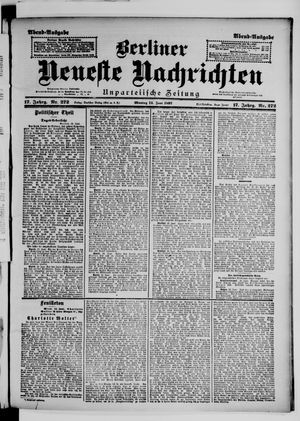 Berliner Neueste Nachrichten vom 14.06.1897