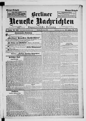Berliner Neueste Nachrichten vom 22.06.1897