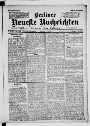 Berliner Neueste Nachrichten vom 24.06.1897