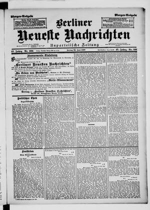 Berliner Neueste Nachrichten vom 25.06.1897