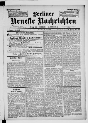 Berliner Neueste Nachrichten vom 26.06.1897
