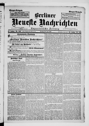 Berliner Neueste Nachrichten vom 29.06.1897