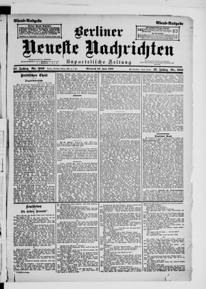 Berliner Neueste Nachrichten vom 30.06.1897