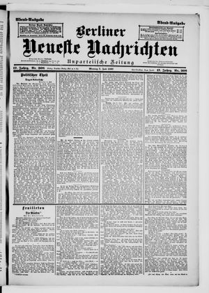Berliner Neueste Nachrichten on Jul 5, 1897