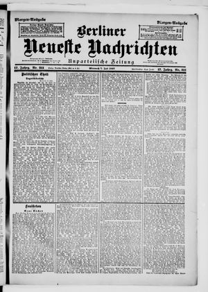 Berliner Neueste Nachrichten vom 07.07.1897