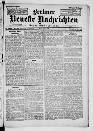 Berliner Neueste Nachrichten vom 09.07.1897
