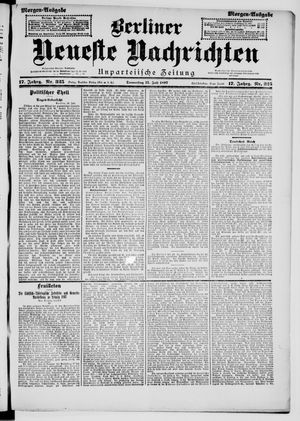 Berliner Neueste Nachrichten vom 15.07.1897