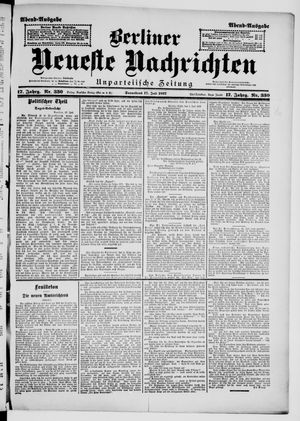 Berliner Neueste Nachrichten vom 17.07.1897