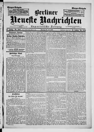 Berliner Neueste Nachrichten vom 25.07.1897