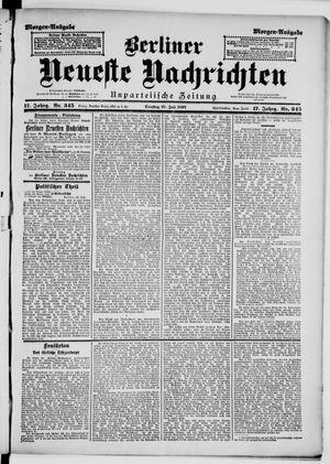 Berliner Neueste Nachrichten vom 27.07.1897