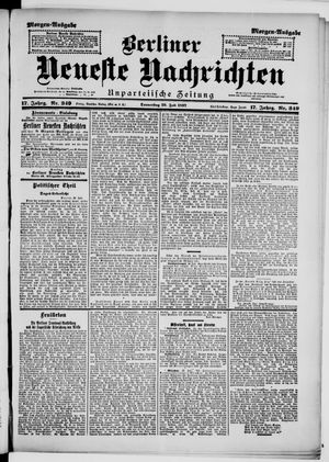 Berliner Neueste Nachrichten on Jul 29, 1897