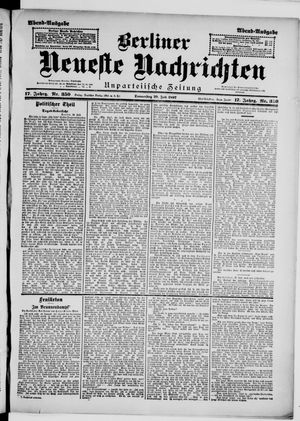 Berliner Neueste Nachrichten vom 29.07.1897