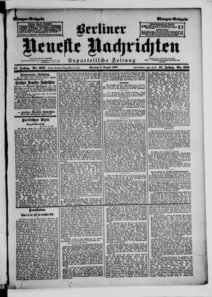 Berliner Neueste Nachrichten vom 01.08.1897
