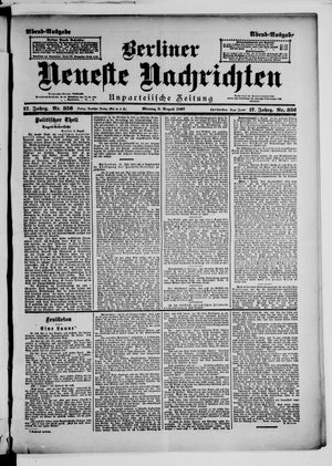 Berliner Neueste Nachrichten vom 02.08.1897