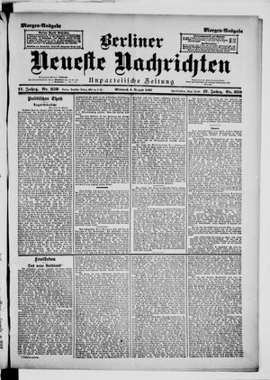 Berliner Neueste Nachrichten vom 04.08.1897