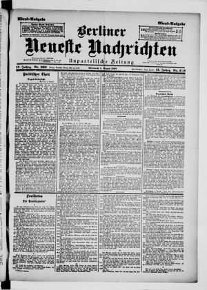 Berliner Neueste Nachrichten vom 04.08.1897