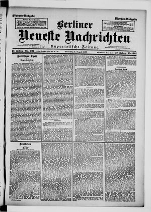 Berliner Neueste Nachrichten vom 05.08.1897