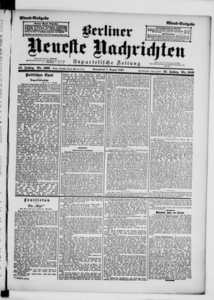 Berliner Neueste Nachrichten vom 07.08.1897