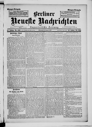 Berliner Neueste Nachrichten vom 18.08.1897