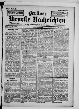 Berliner Neueste Nachrichten on Aug 23, 1897