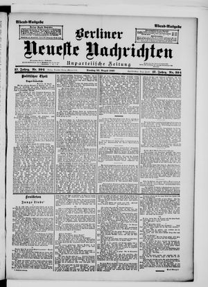 Berliner Neueste Nachrichten vom 24.08.1897