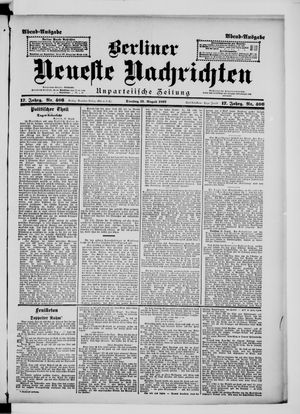 Berliner Neueste Nachrichten on Aug 31, 1897