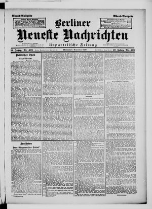 Berliner Neueste Nachrichten vom 01.09.1897