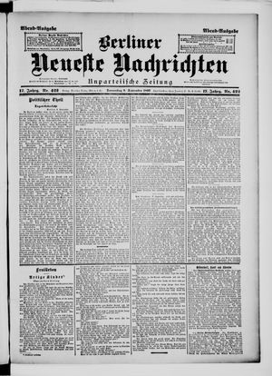 Berliner Neueste Nachrichten vom 09.09.1897