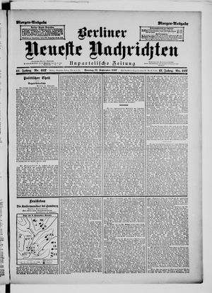 Berliner Neueste Nachrichten vom 12.09.1897