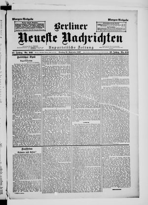 Berliner Neueste Nachrichten vom 21.09.1897