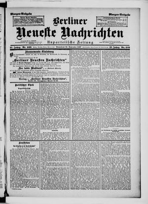 Berliner Neueste Nachrichten vom 25.09.1897