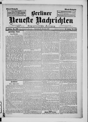Berliner Neueste Nachrichten vom 30.09.1897