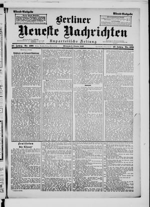Berliner Neueste Nachrichten vom 06.10.1897