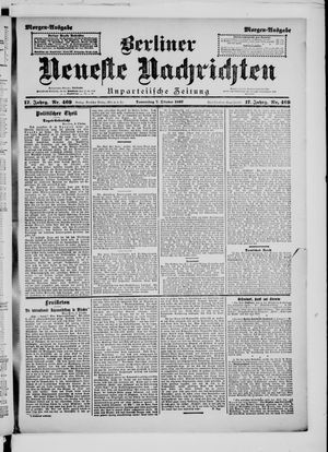 Berliner Neueste Nachrichten vom 07.10.1897